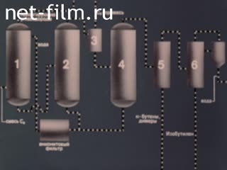 Movie Production of high purity isobutylene. (1983)