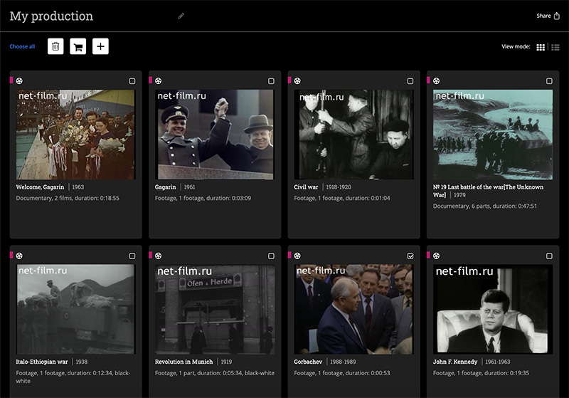 Footage collection - net-film