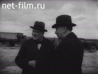 Кинохроника Черчилль в Аданаде. (1940-1949)