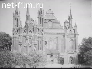 Footage Polish troops entry in Vilna. (1919)