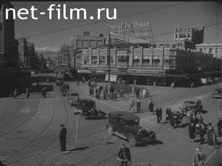 Footage Traffic in the English city. (1920-1929)