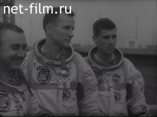 Footage American astronauts. (1970-1979)