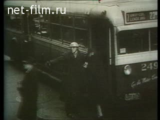 Footage Air-raid warning in London. (1941-1944)