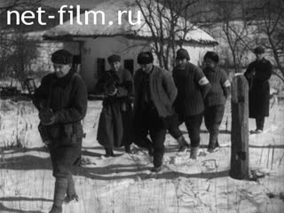 Footage Traitors escorting on the village. (1943)