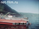 Underwater orienteering competitions on lake Baikal