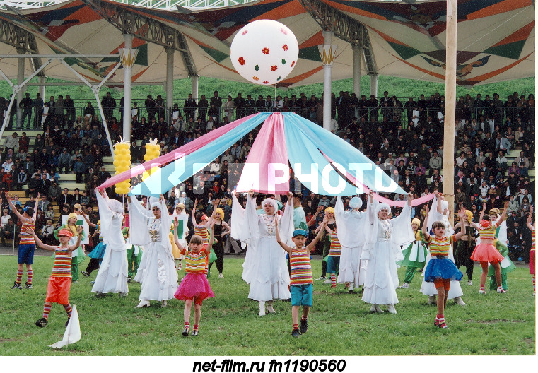 Opening of the Tatar national holiday Sabantuy in the city of Almetyevsk.
