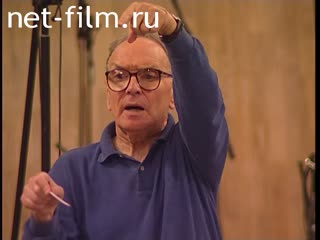 Footage Ennio Morricone conducts the Russian Radio and Television Orchestra, MIFF XXIX. (2007)