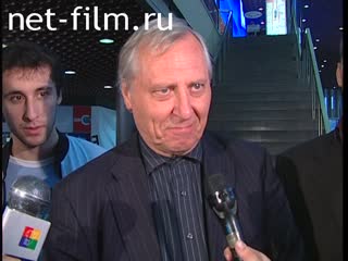Footage Greenaway Peter interview at Sheremetyevo airport, MIFF XXVII. (2005)