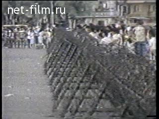 News A story about the year of the K. Aquino government in the Philippines.(Foreign news footages №20, 1987)