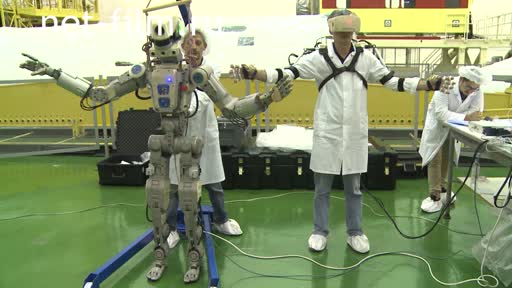 Footage Cosmonautics. Robot "Fedor". (2019)