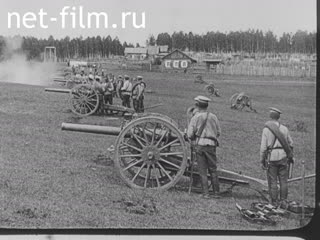 Footage Maneuvers of military units of the Irkutsk garrison. (1911)