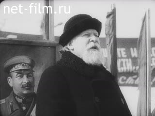 Footage Transfer of the column of tanks "Dmitry Donskoy". (1944)