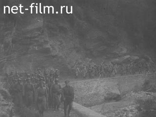 Footage Arrival of the Franco-Russian military unit on Athos. (1917)