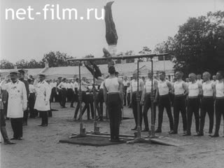 Footage Nicholas II at the sports parade in Tsarskoye Selo. (1910)
