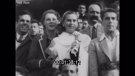 American athlete Jesse Owens at the XI Summer Olympics