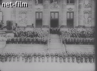 Footage Germany during the reign of Hindenburg. (1925)