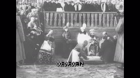 Emperor Nicholas II during the solemn prayer service