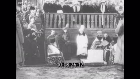 Emperor Nicholas II during the solemn prayer service