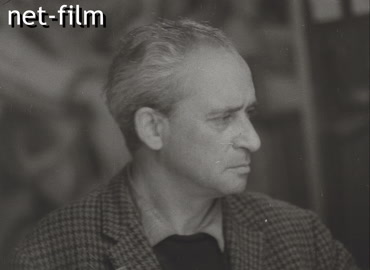 Footage Artist Boris Taslitsky. Fernand Leger Museum. (1960-1970)