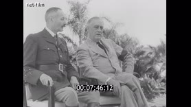 F.D. Roosevelt during the Casablanca conference