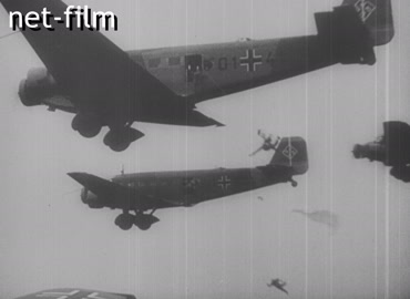 Footage Occupation of European countries by Nazi troops. (1940-1941)