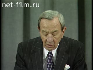 Footage Press conference Kozyrev and Christopher W. (1993)