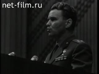 Киножурнал Новости дня / хроника наших дней №17-1969 Эстафета поколений. Праздник покорителей космоса. Кинорепортаж. (1969)