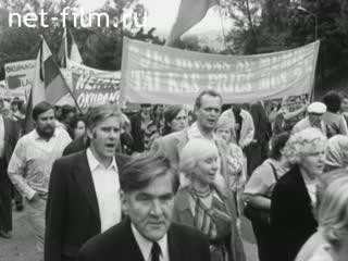 Footage Demonstration in Lithuania. (1989)