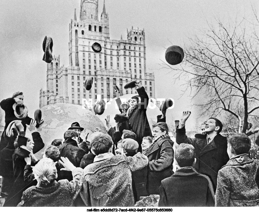 Празднование полета Ю.А. Гагарина в Москве