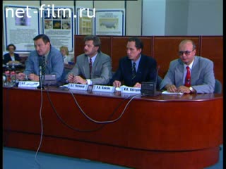 Footage A press conference on the topic of tax evasion. (1993-1999)