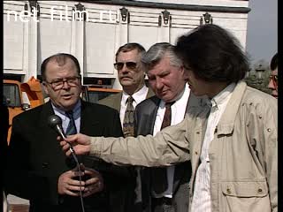 Footage Yury Luzhkov and machine Boschung. (1990-1999)