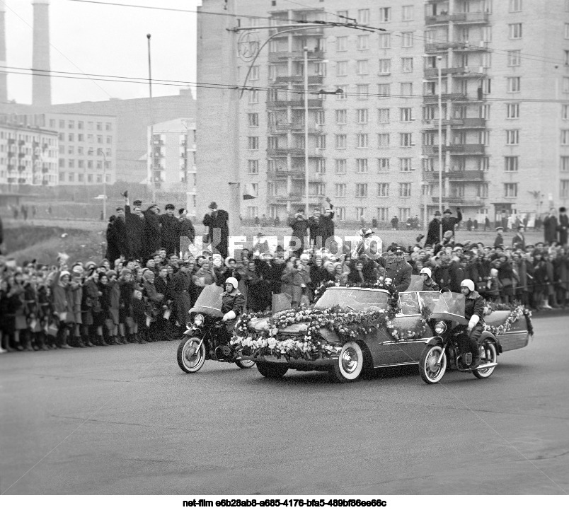 Встреча летчика-космонавта Г.Т. Берегового в Москве