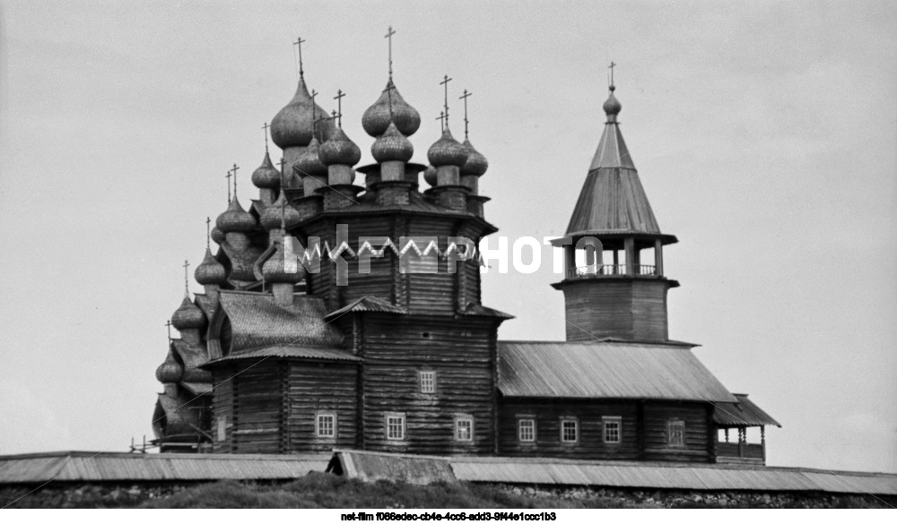 Виды острова Кижи в Карельской АССР