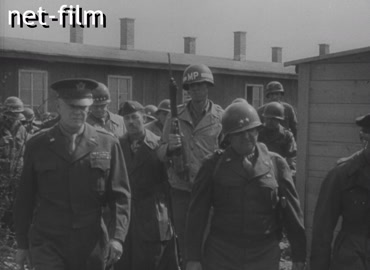 Кинохроника Концентрационный лагерь Ордруф на территории Германии. (1945.04)