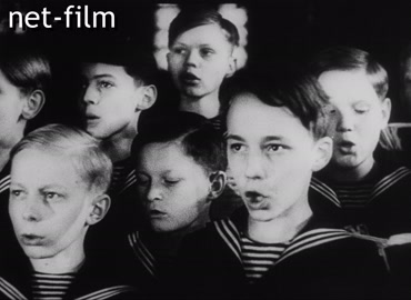 Кинохроника Детский хор в соборе Святого Фомы. (1940-1944)