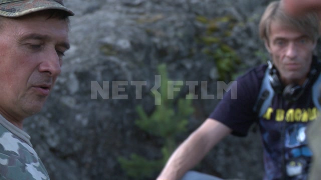 "А зори здесь тихие..." - съемки фильма в Карелии, съемочная группа на площадке, в кадре