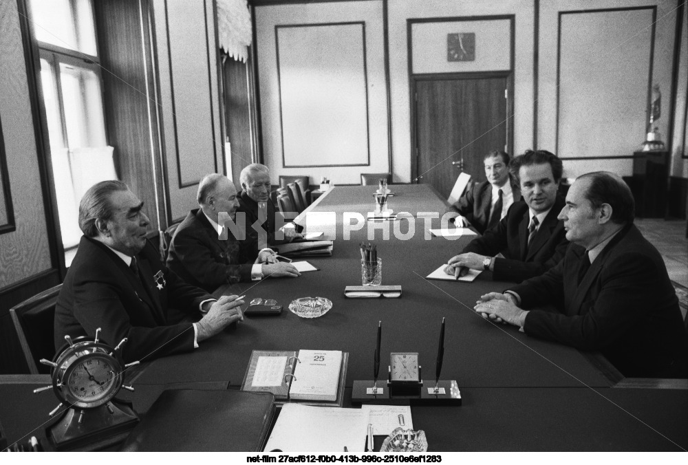 Visit of F. Mitterrand to the USSR