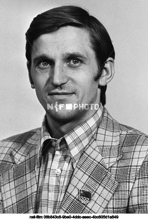 Biathlete A.I. Tikhonov