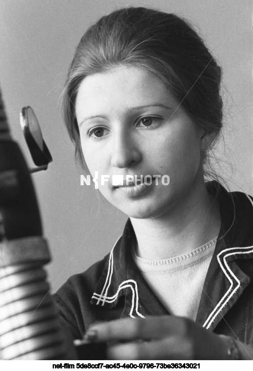 Laboratory assistant I. Kostyukhina