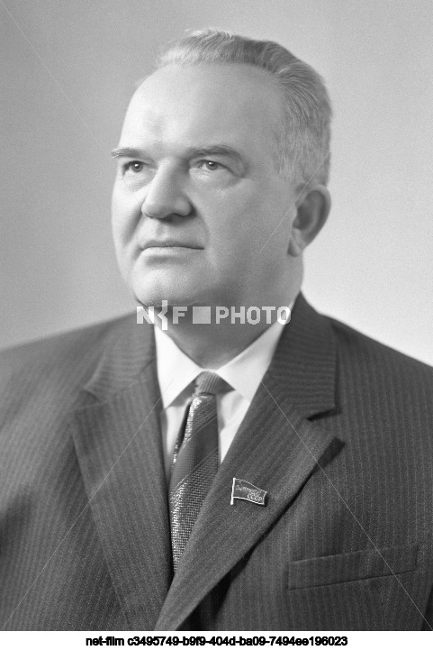 Minister of Meat and Dairy Industry of the USSR S.F. Antonov
