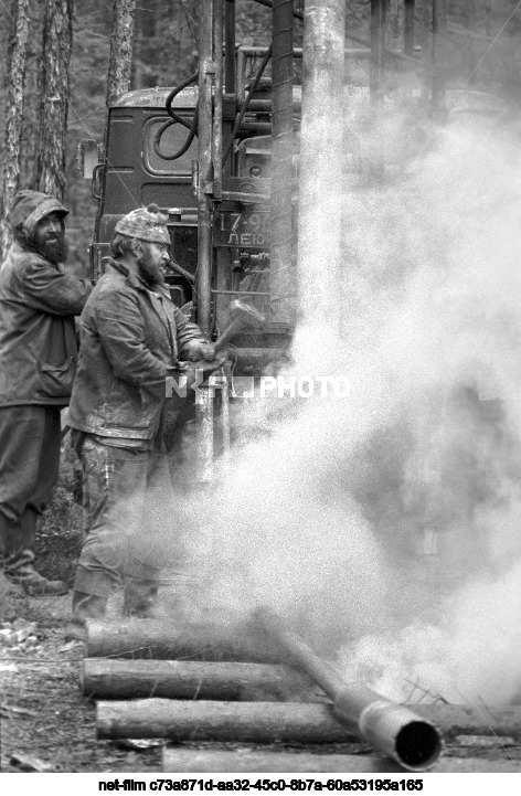 Строители Байкало-Амурской магистрали