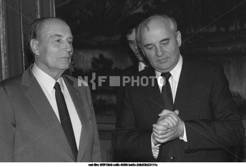 Visit of F. Mitterrand to the USSR