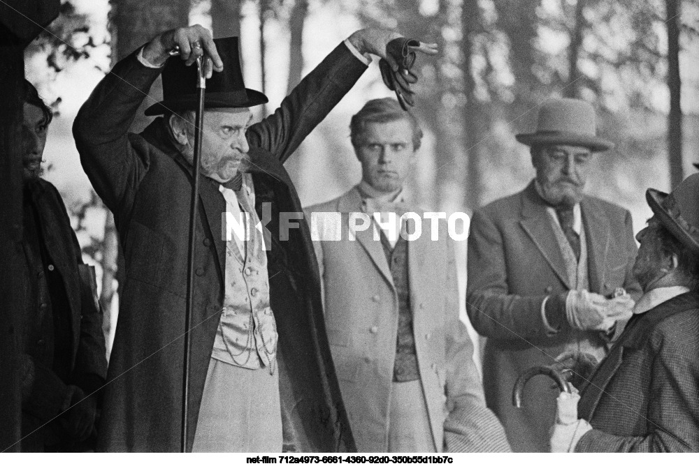 Filming of the feature film "The Brothers Karamazov" at the Mosfilm studio