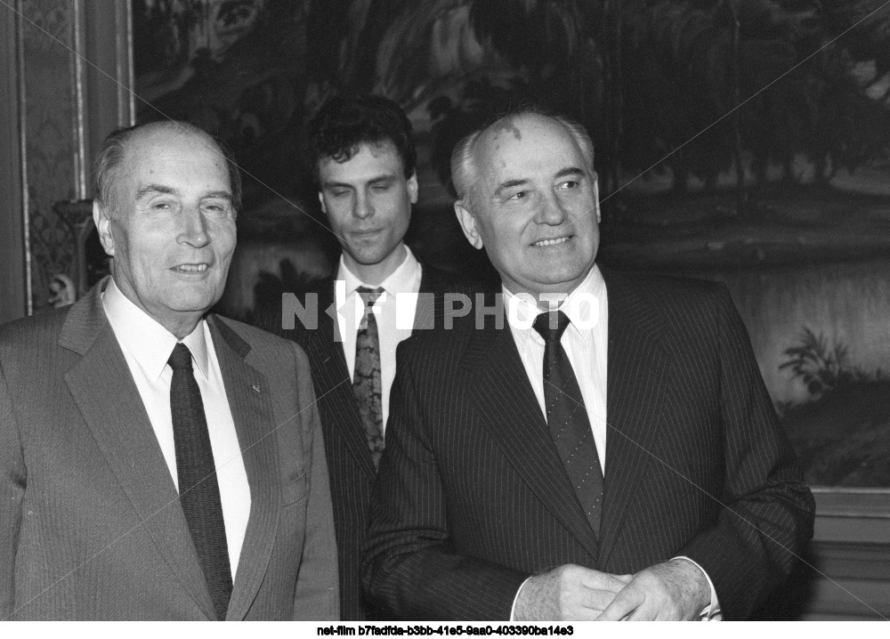 Visit of F. Mitterrand to the USSR