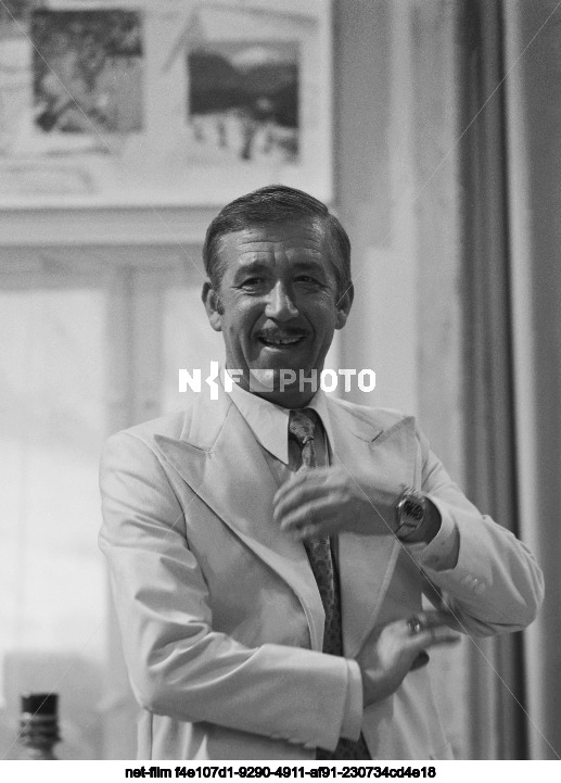 Filming of the movie "Sportloto-82" at the Mosfilm studio