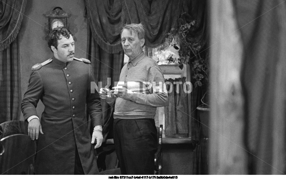 Filming of the feature film "The Brothers Karamazov" at the Mosfilm studio