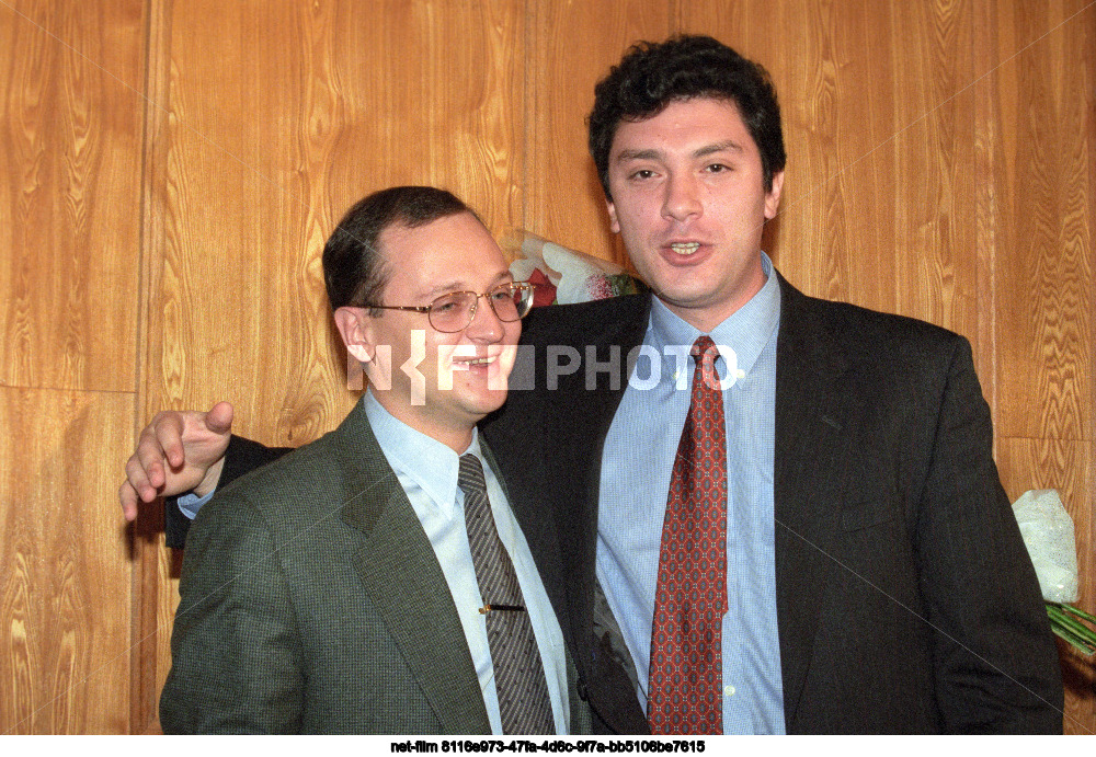 Politicians S.V. Kiriyenko and B.E. Nemtsov