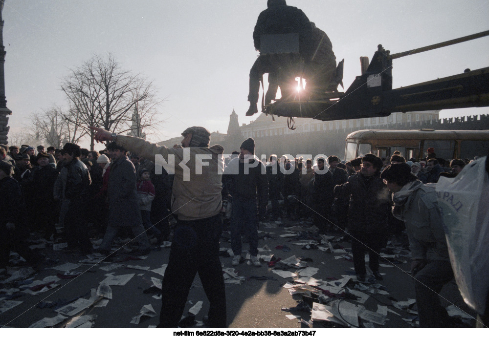 Съемки фильма "Невозвращенец" в Москве