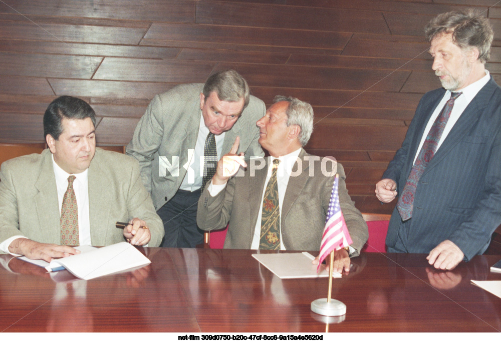 Signing of an agreement between ITAR-TASS and the US news agency UPI