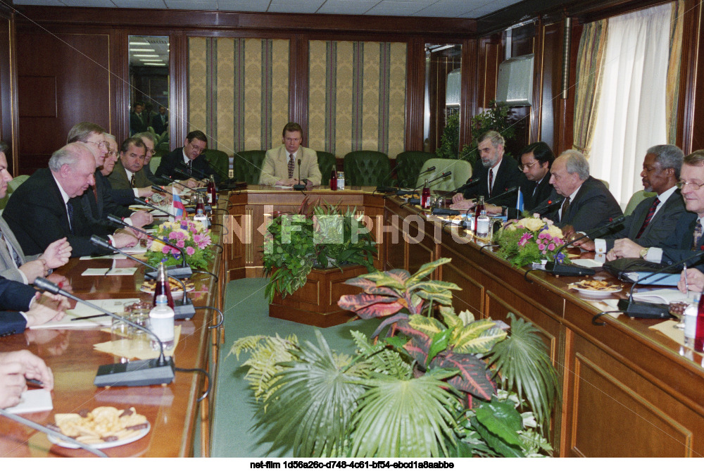 K. Annan's visit to Russia